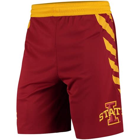 iowa state cyclones nike replica on-court performance basketball shorts cardinal|iowa state nike clothing.